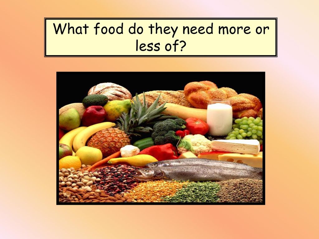 what-food-do-they-need-more-or-less-of-ppt-download