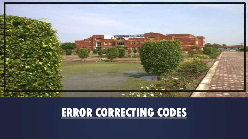 Error correcting codes ppt download