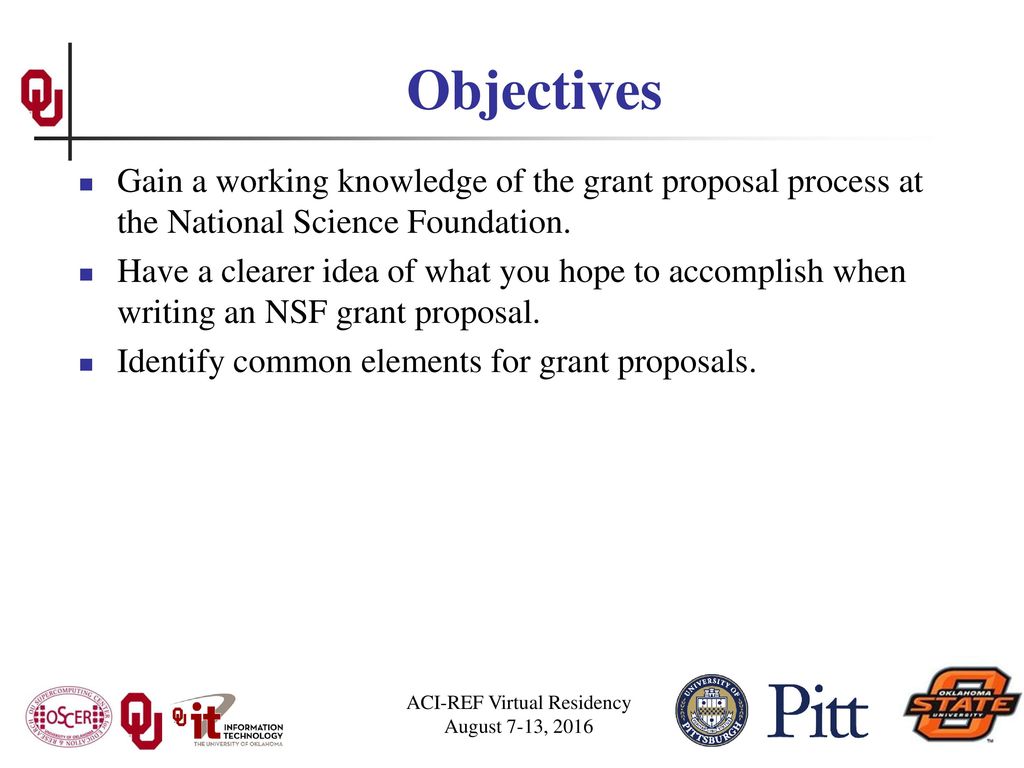 So You Want to Write an NSF Grant Proposal - ppt download