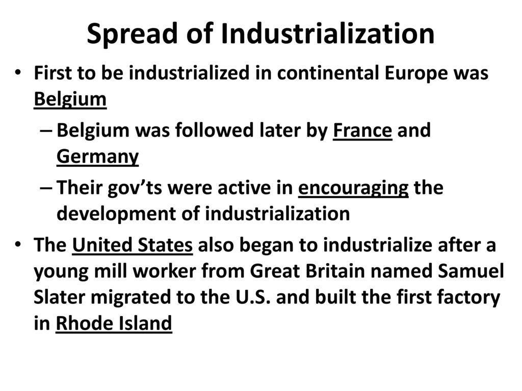 THE INDUSTRIAL REVOLUTION - ppt download