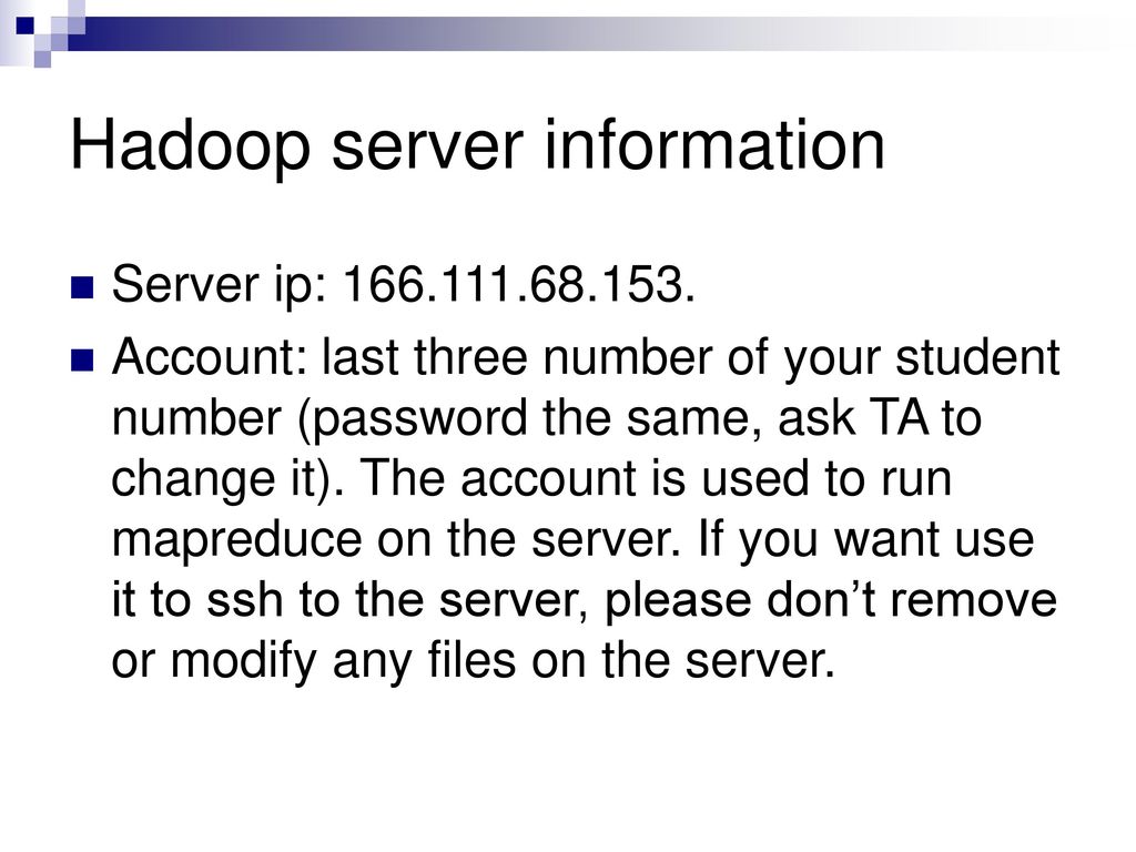 Set up environment for mapreduce developing on hadoop ppt download