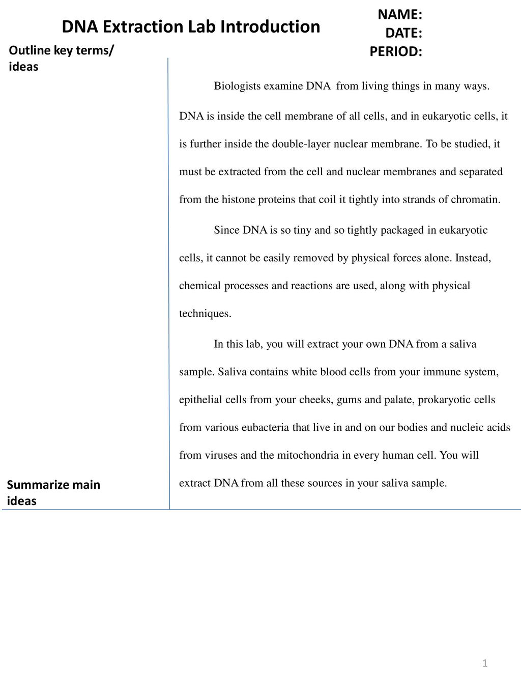 Dna Extraction Lab Answers  www.topsimages.com In Strawberry Dna Extraction Lab Worksheet