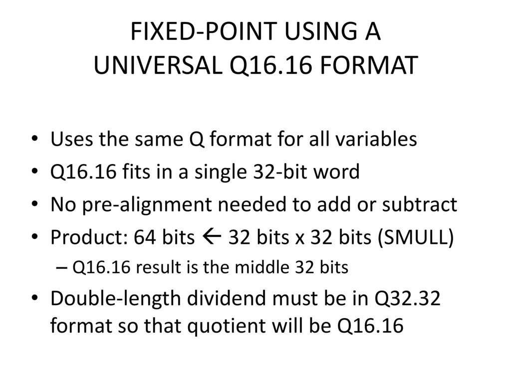 Fixed-Point Representation: The Q Format and Addition Examples - Technical  Articles