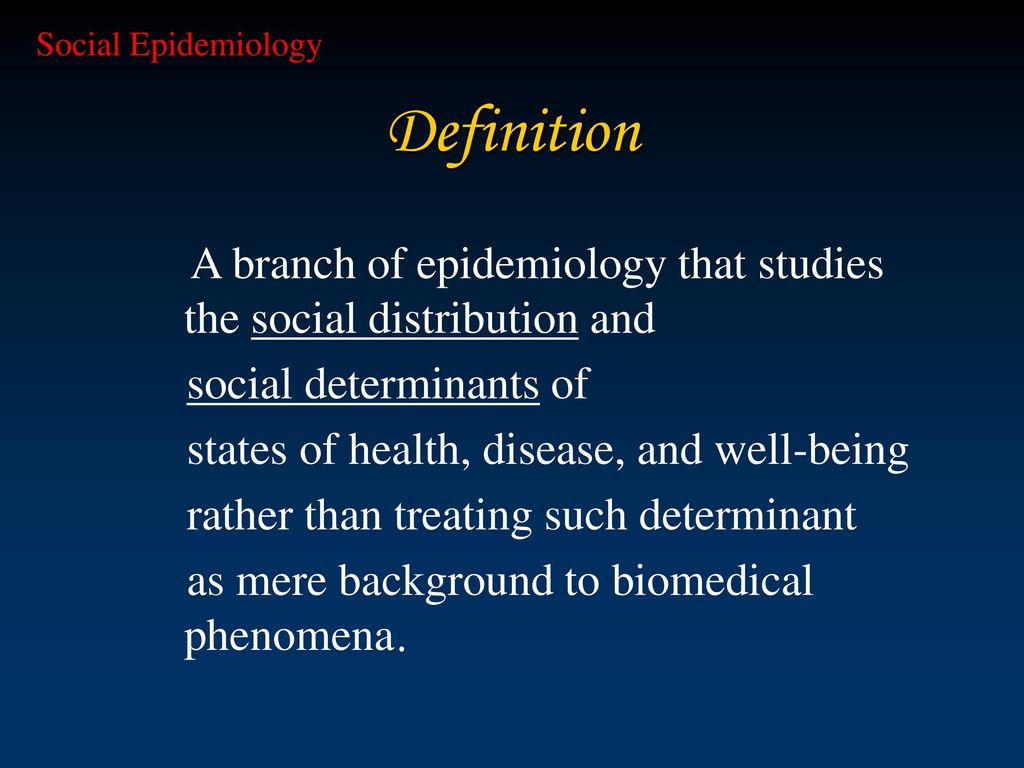 a glossary for social epidemiology