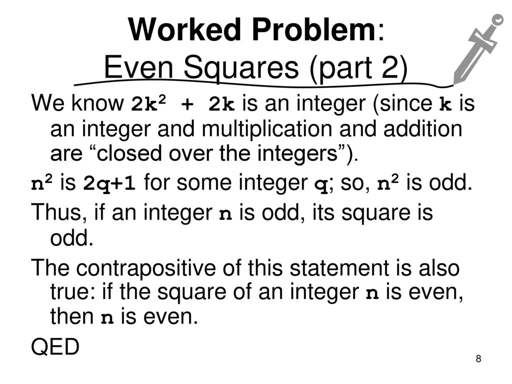Worked Problem: Even Squares (part 2)
