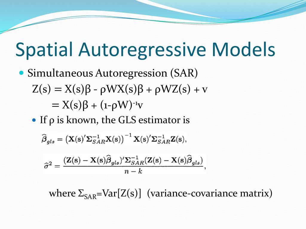Spatial Regression Models Ppt Download