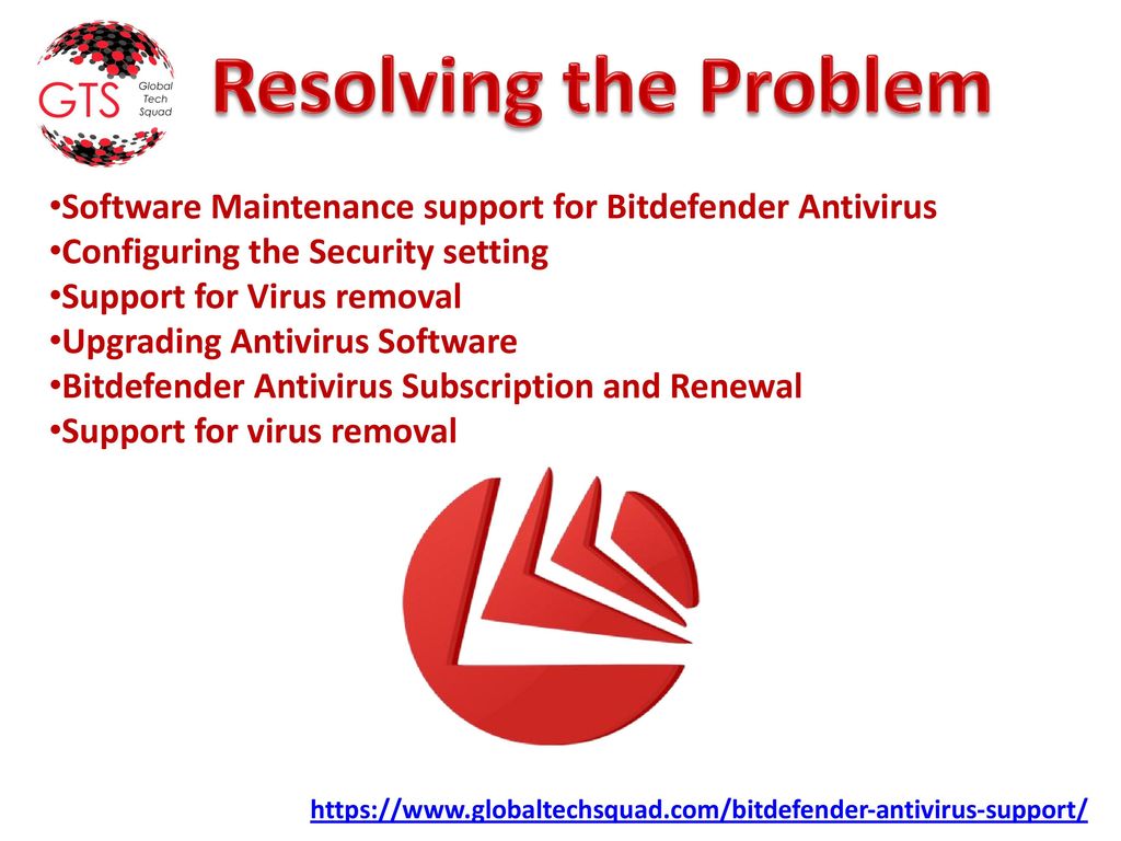 Resolving the Problem Software Maintenance support for Bitdefender Antivirus. Configuring the Security setting.