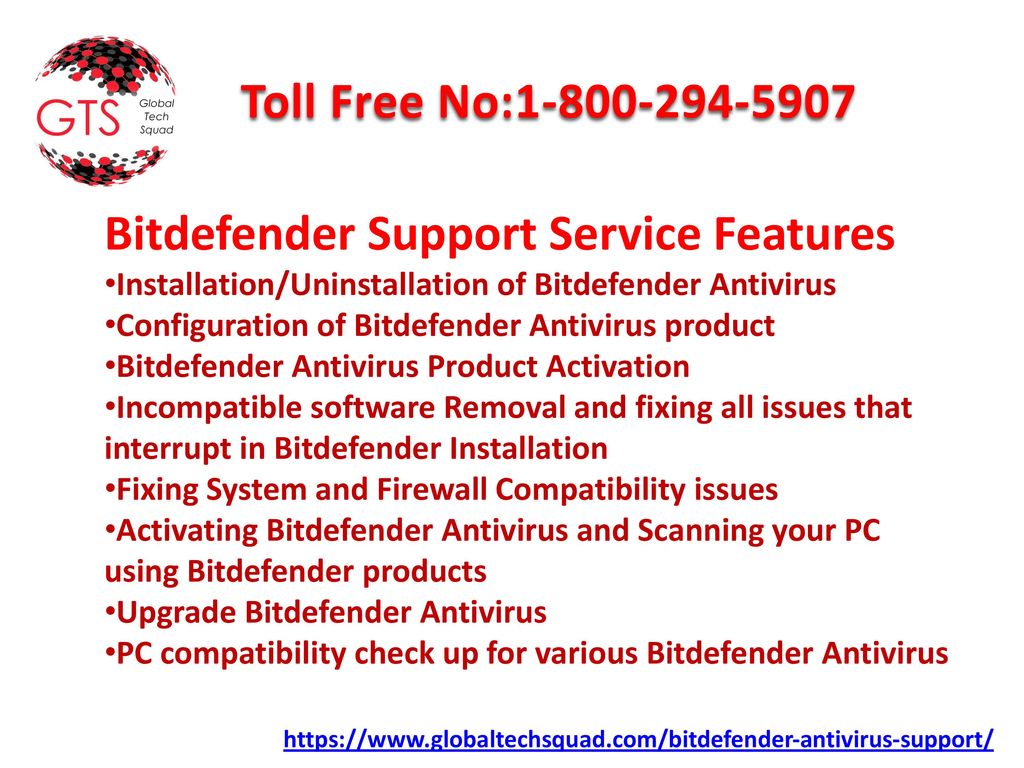 Bitdefender Support Service Features