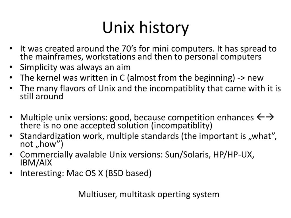 Unix/Linux basics 0000 Operating systems lab Gergely Windisch - ppt ...