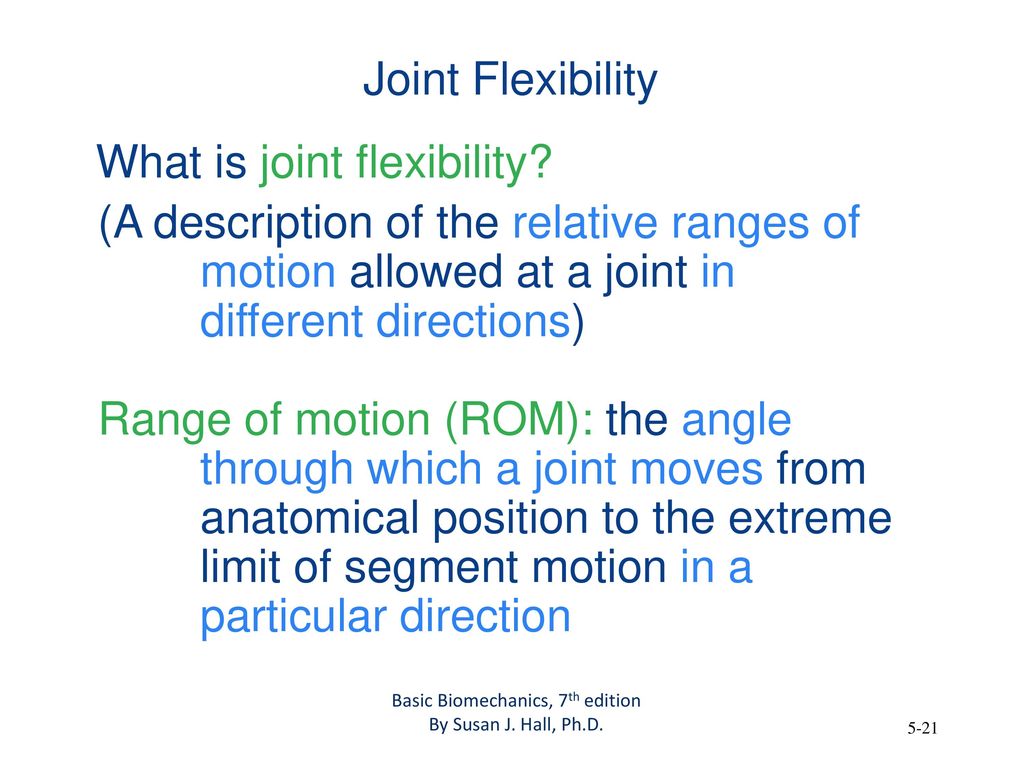 The Biomechanics Of Human Skeletal Articulations - Ppt Download