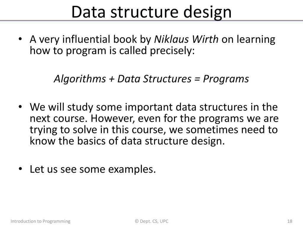 Introduction to Programming (in C++) Data structures - ppt download