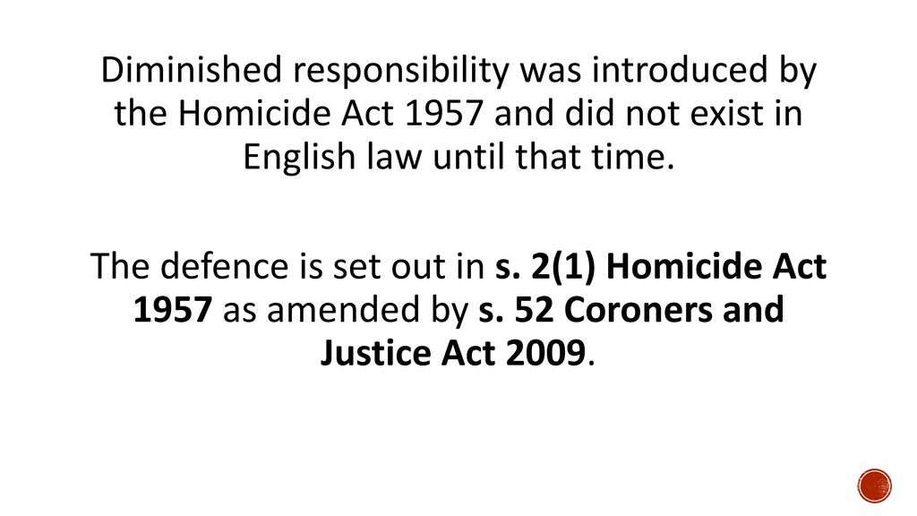 Voluntary manslaughter ppt download