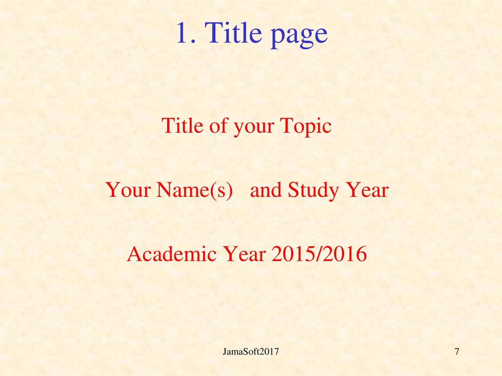 Your Name(s) and Study Year