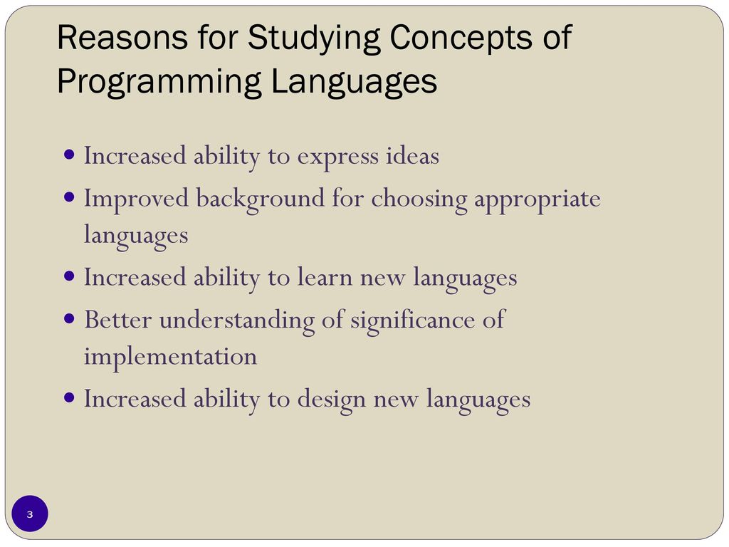 PROGRAMMING LANGUAGES - ppt download