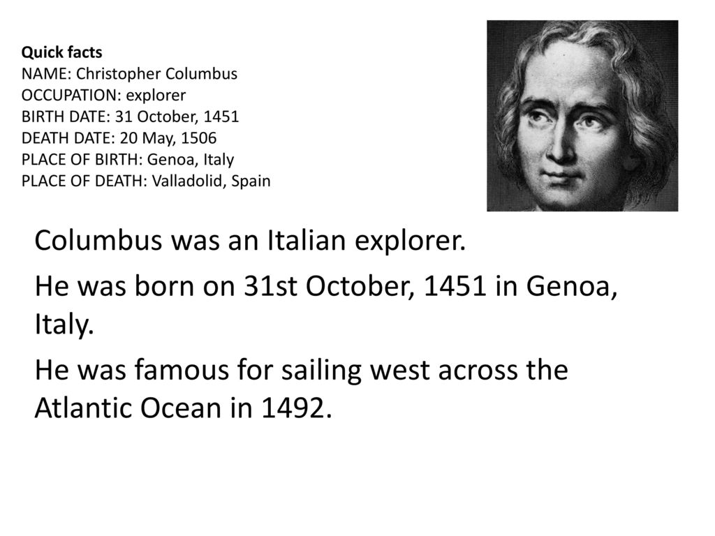 Christopher Columbus. - ppt download