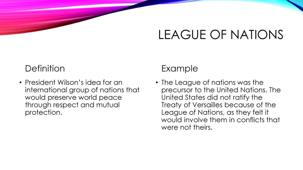 League of Nations, Definition & Purpose