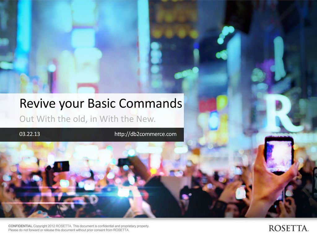 Revive your basic commands ppt download