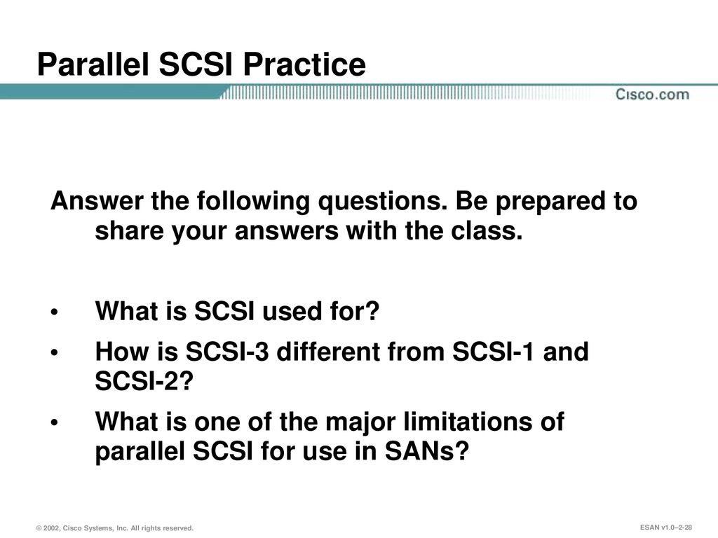 Parallel SCSI Practice