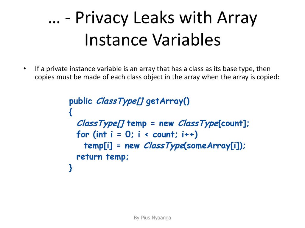 Arrays 3 4 By Pius Nyaanga Ppt Download
