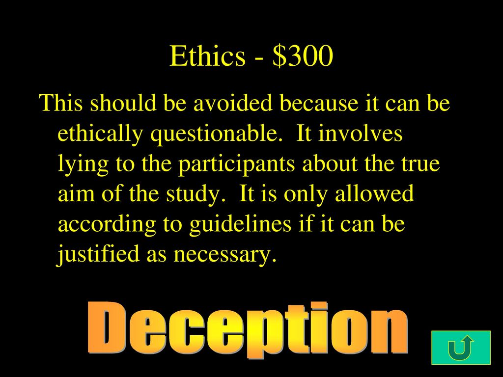 Ethics - $300