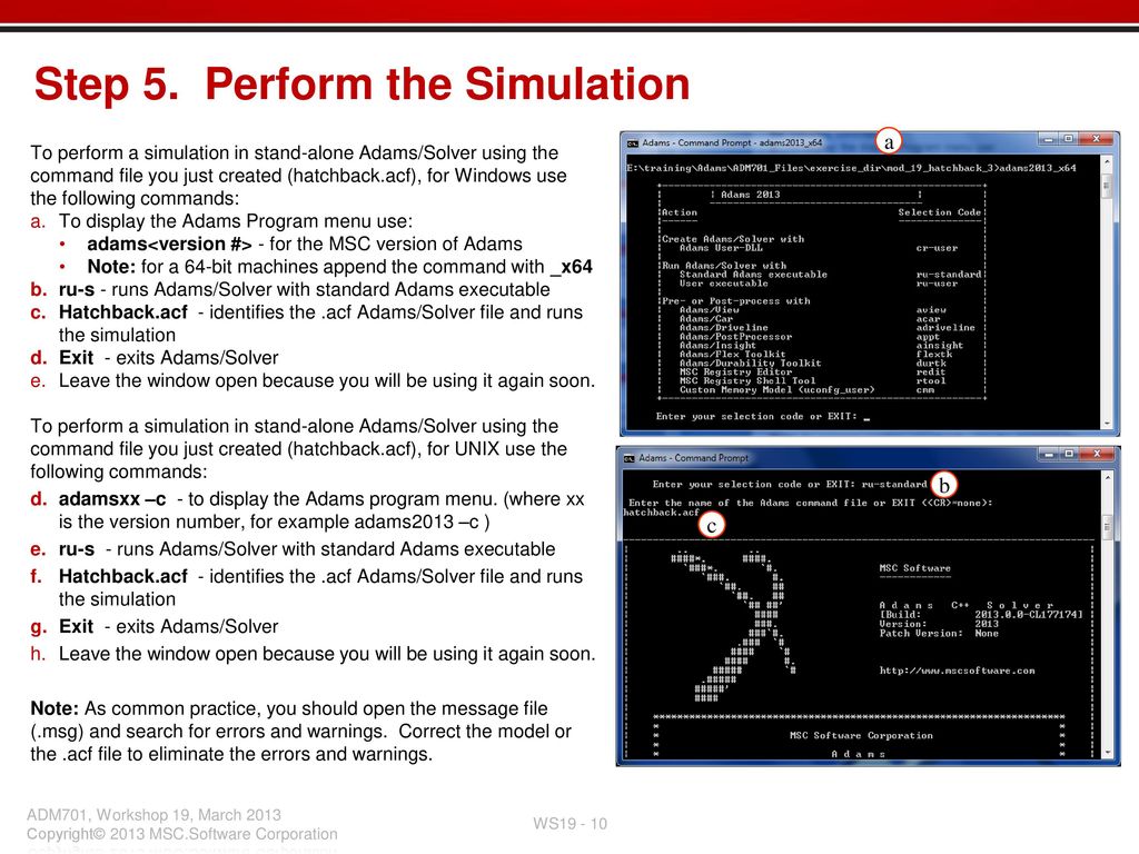 Step 5. Perform the Simulation
