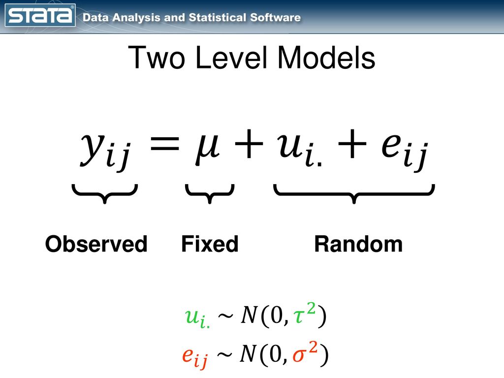 Multilevel Longitudinal Models Using Stata Ppt Download