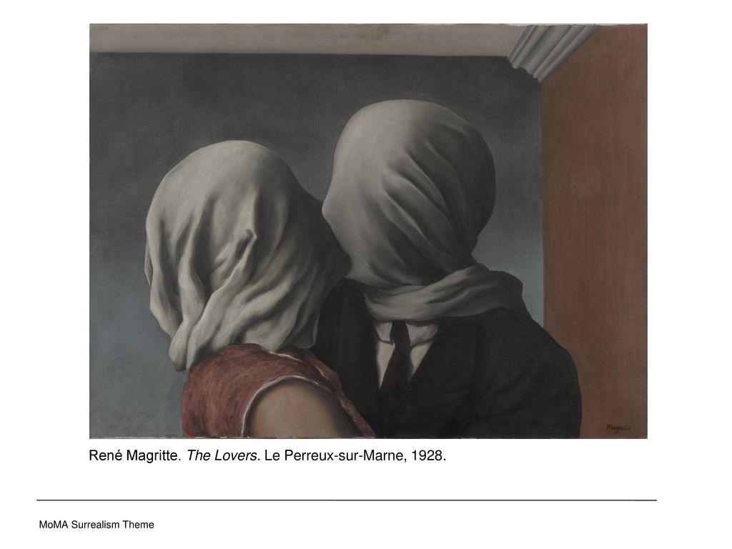 René Magritte. The Lovers. Le Perreux-sur-Marne, 1928.