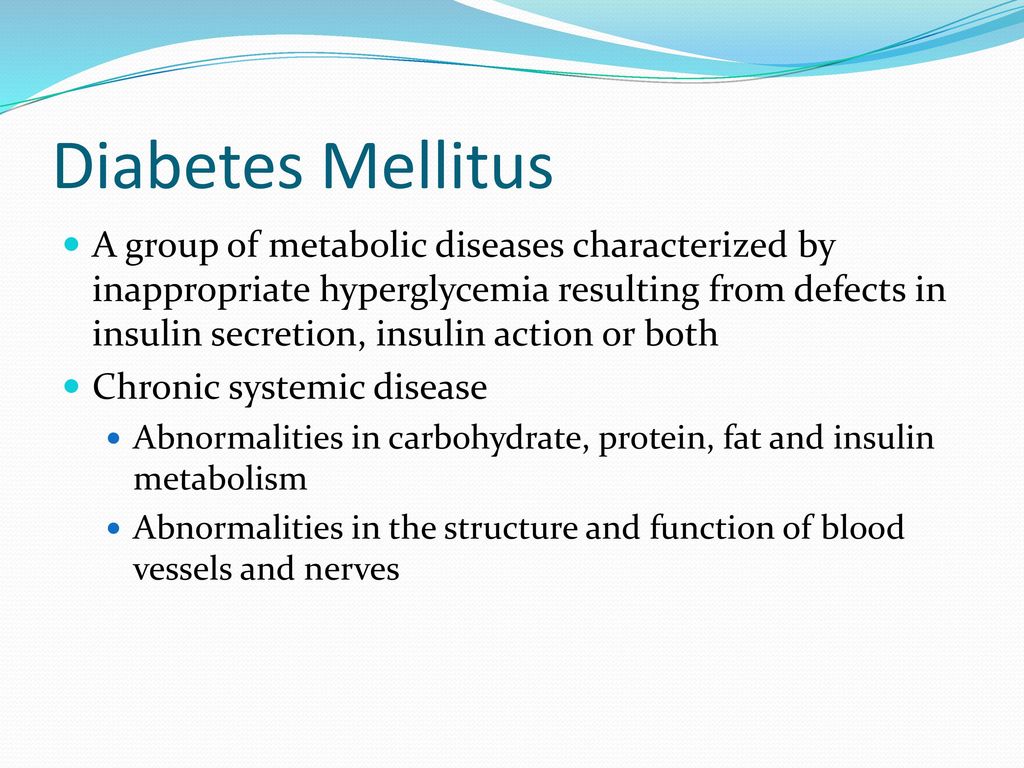 Diabetes mellitus és szövődményei - ppt letölteni
