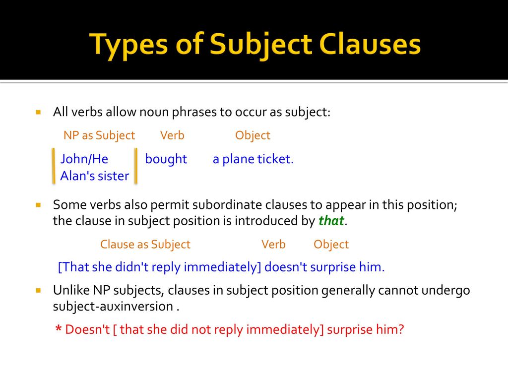 Написать subject. Subject Clauses в английском языке. Predicative Clauses в английском. Subordinate Clauses в английском языке. Types of Clauses в английском.