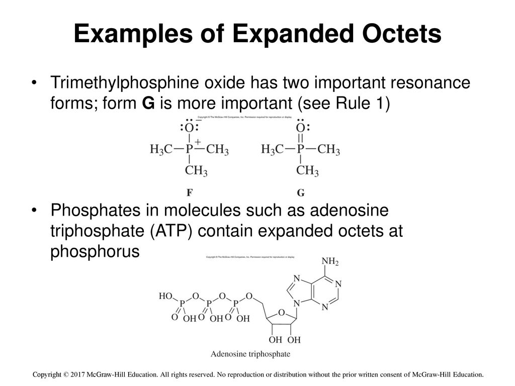 Trimethylphosphine oxide has two important resonance forms; form G is more ...