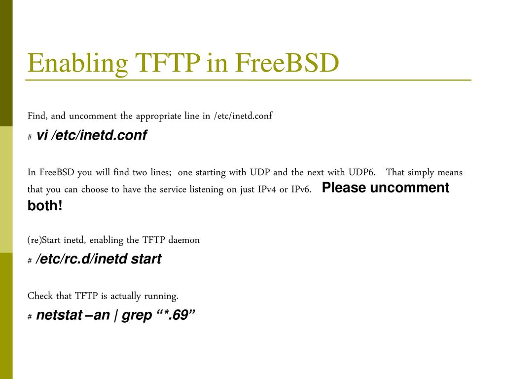 Working with tftp ppt download