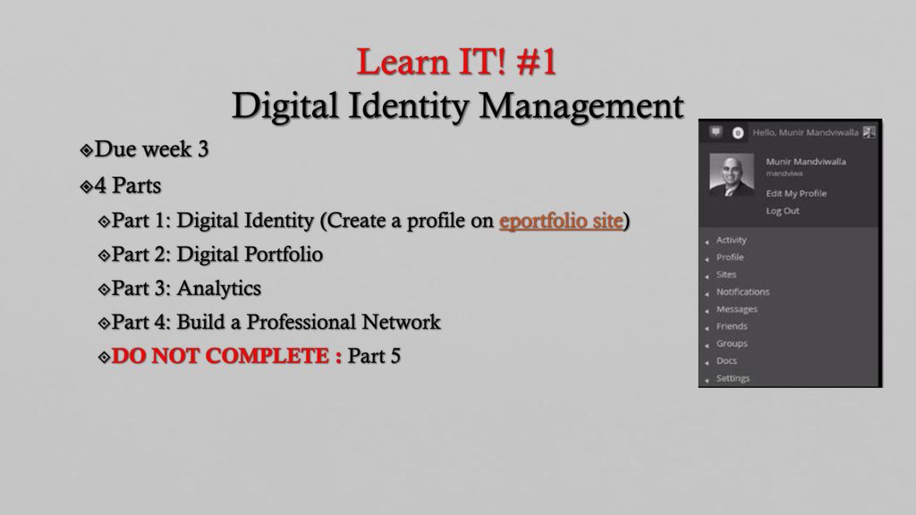 Learn IT! #1 Digital Identity Management