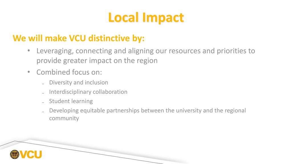 VCU Strategic Plan 2025 Excellence and Access ppt download