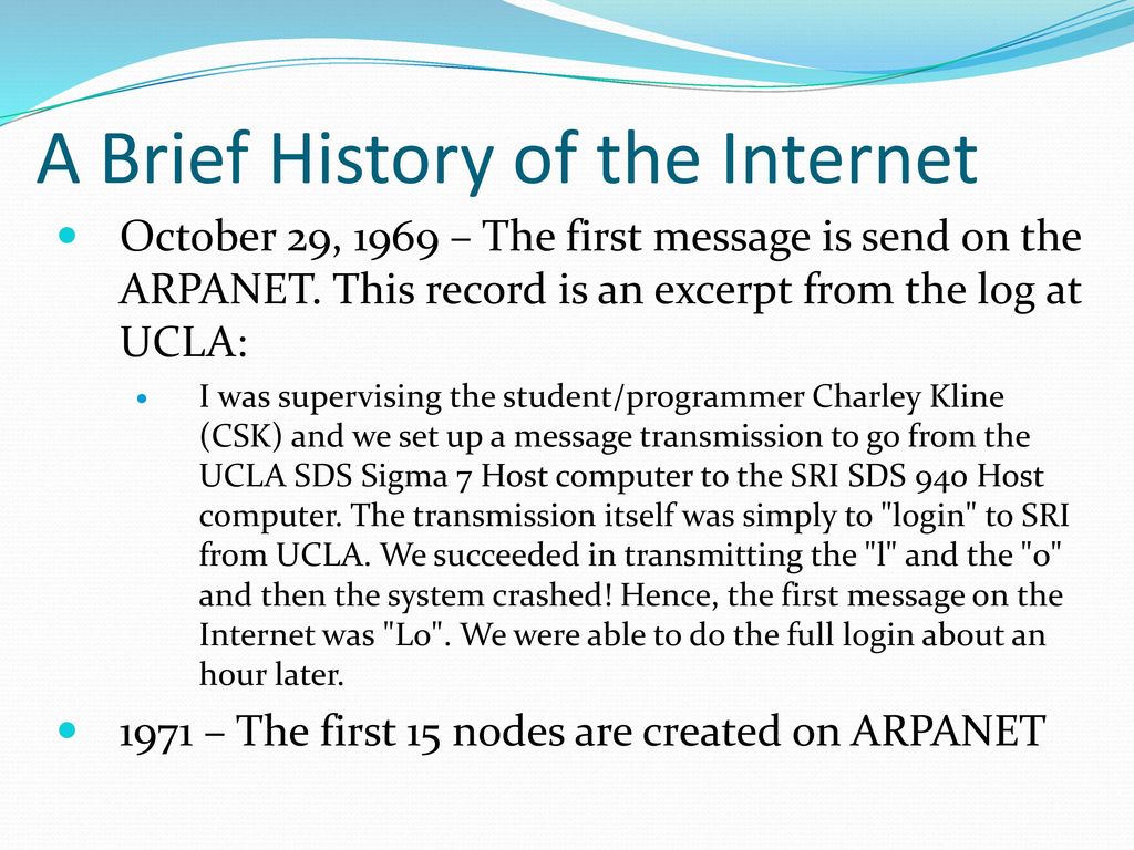 The History and Evolution of the Internet - ppt download
