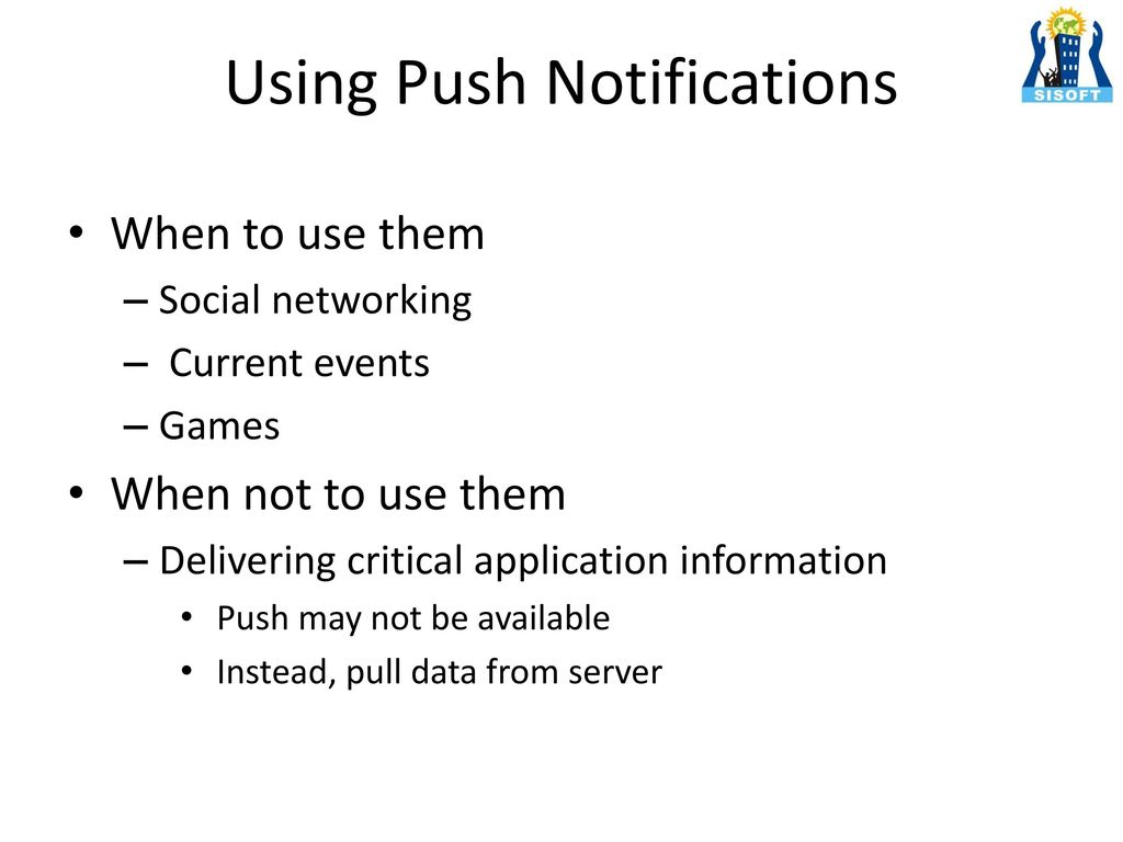 Using Push Notifications