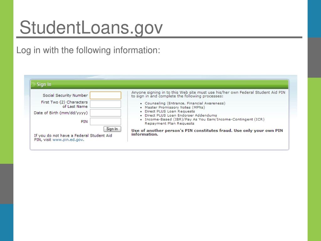Managing your student loans ppt download
