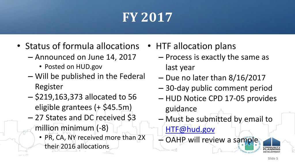 HTF Update HUD Policy Forum NCSHA Housing Credit Connect June 21, ppt