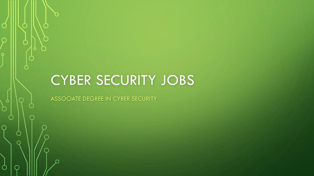 Associate Degree in Cyber security - ppt download