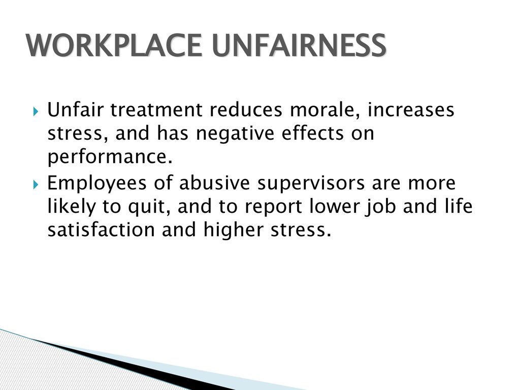 Ethics, Employee Relations And Fair Treatment At Work - Ppt Download
