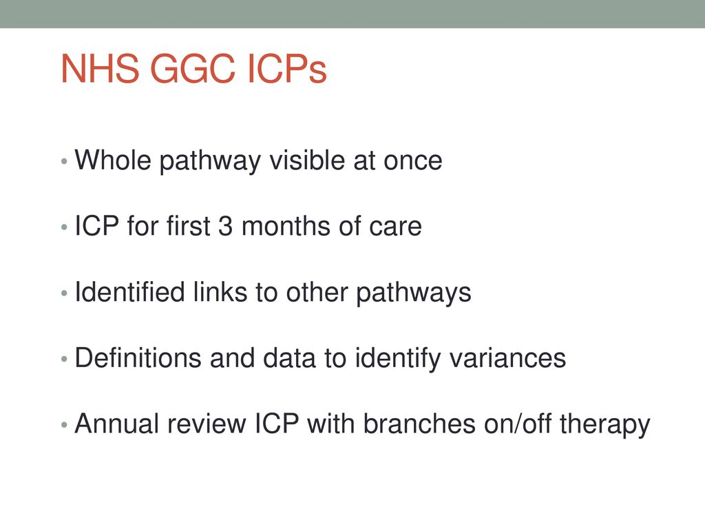 NHS GGC ICPs Whole pathway visible at once