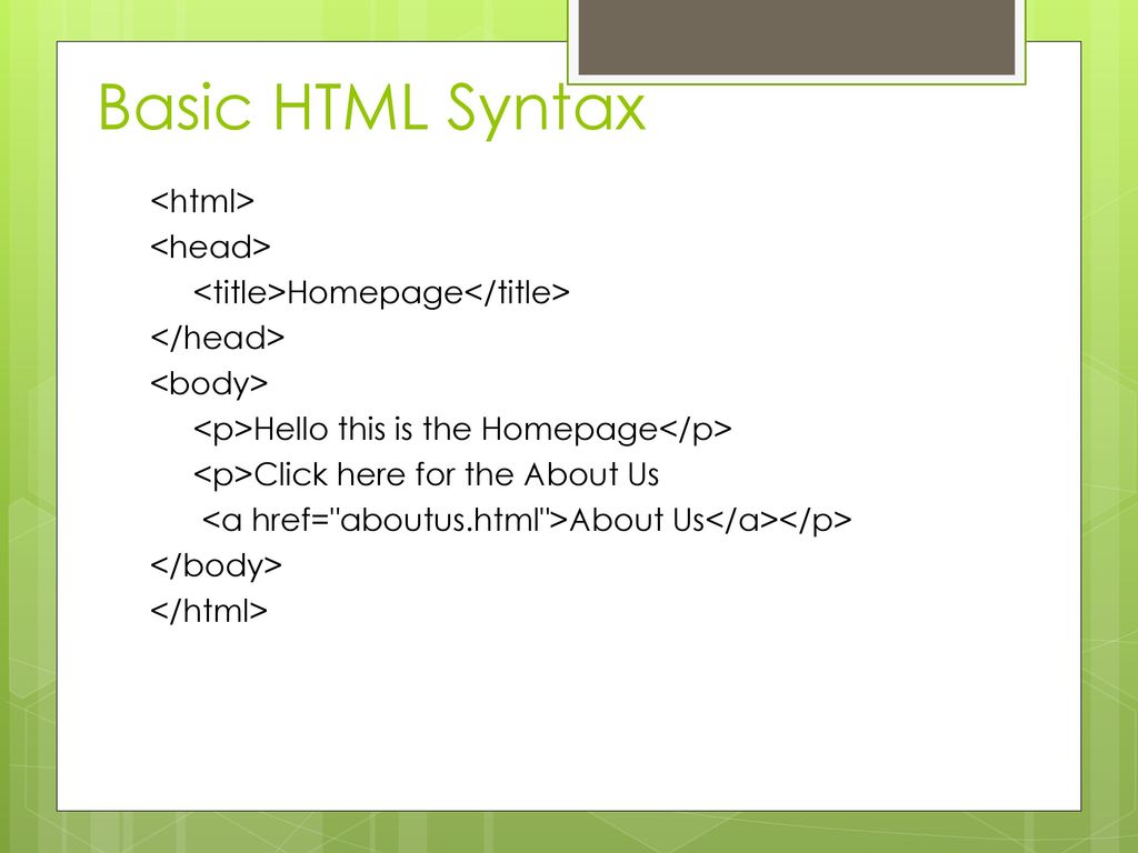 BSBEBU401A Review and Maintain a Website HTML - ppt download