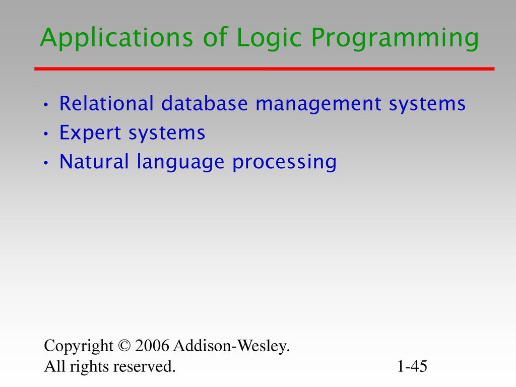 Logic programming languages ppt download