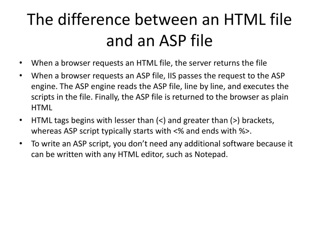 ASP Explained By: Sarbjit Kaur. - ppt download