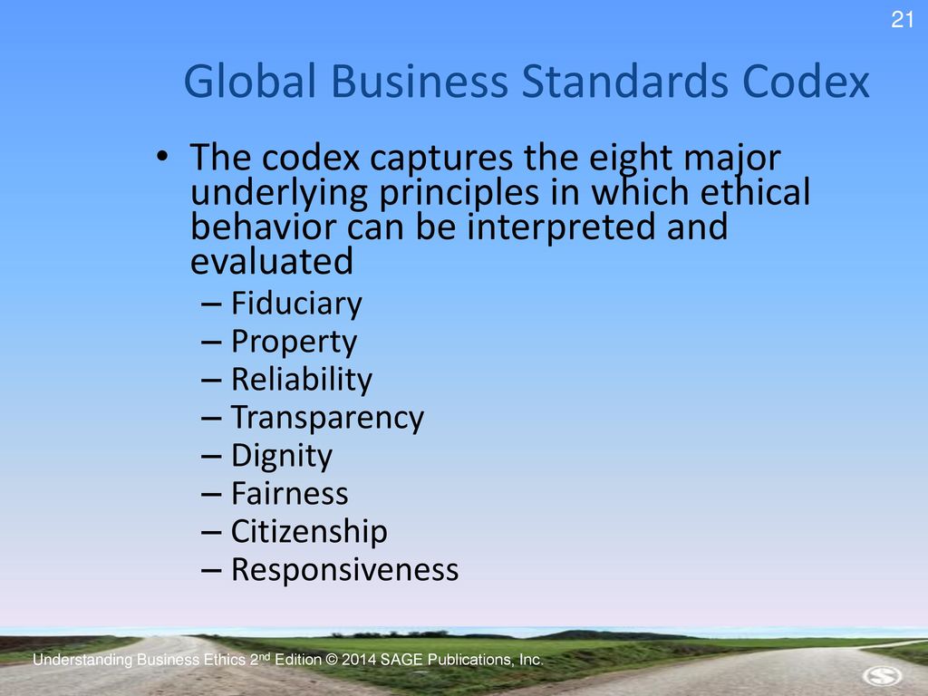 global business standards codex