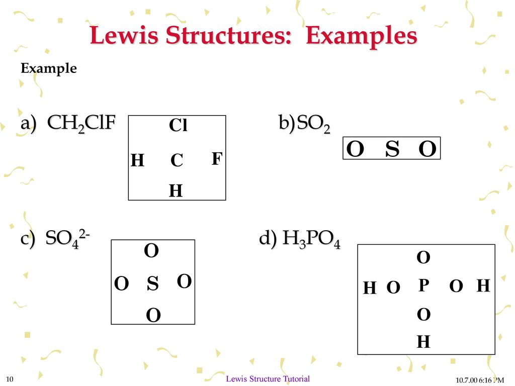 Lewis Structures: Examples.
