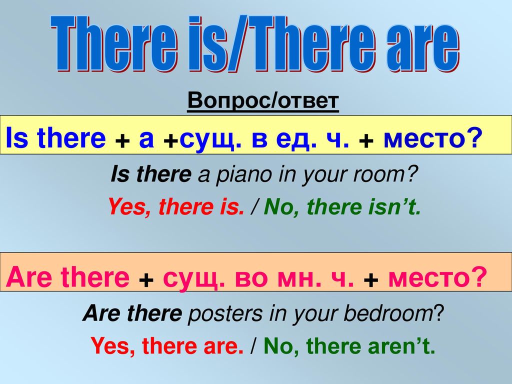 Isn t it ответ. Вопросительная форма there is there are. There is there are ответы на вопросы. Отрицательная форма there is there are. There is there are отрицание.