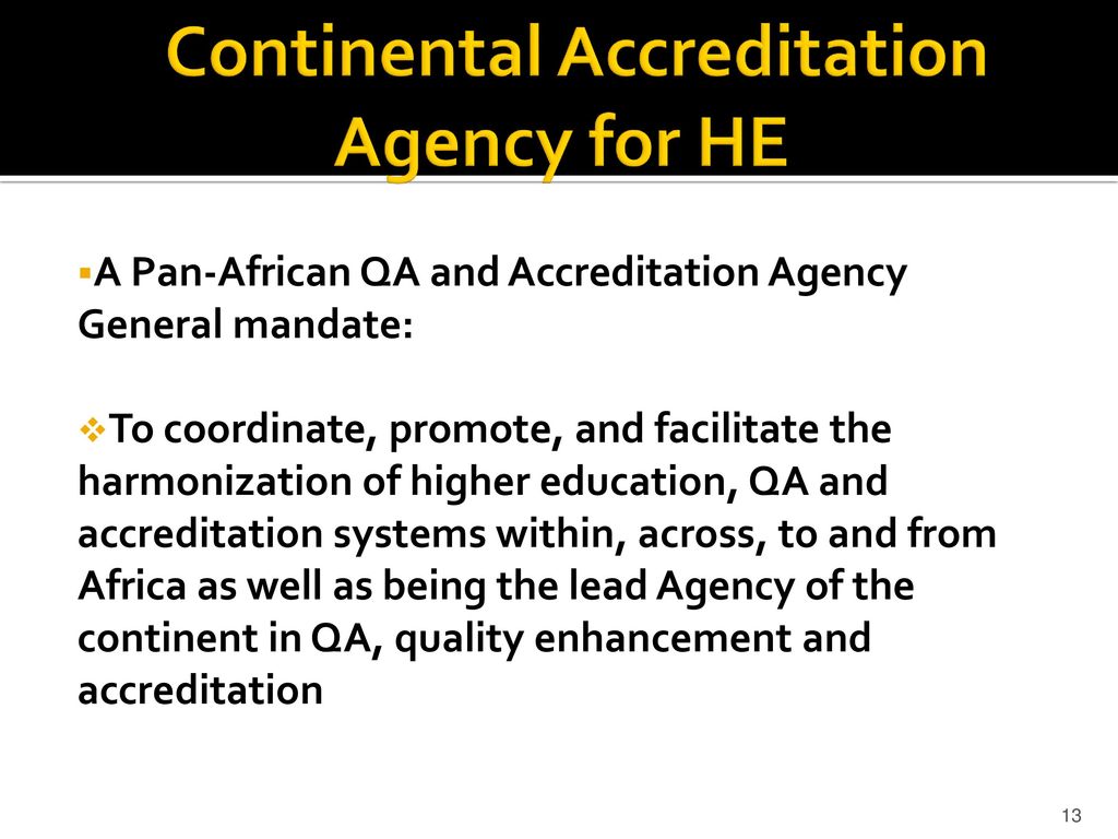 Continental Accreditation Agency for HE