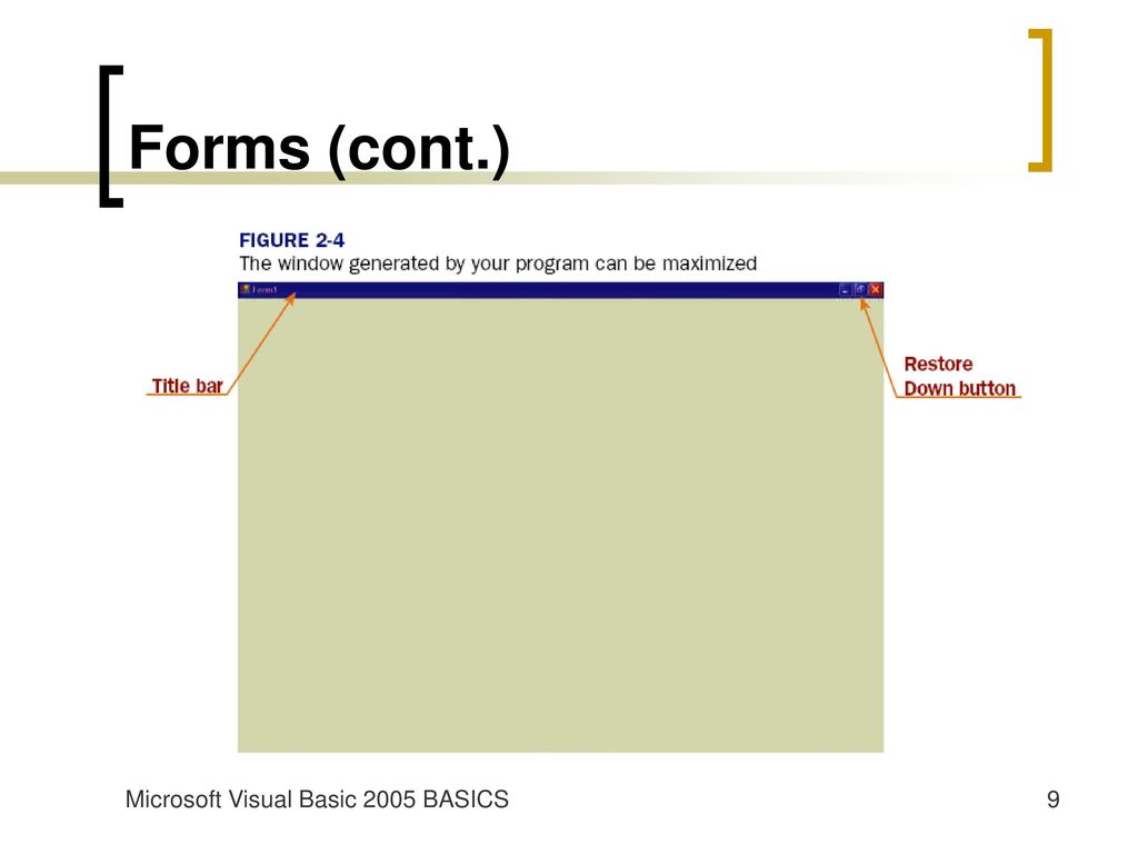 Microsoft visual basic 2005 basics ppt download