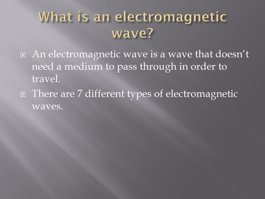 What is an electromagnetic wave