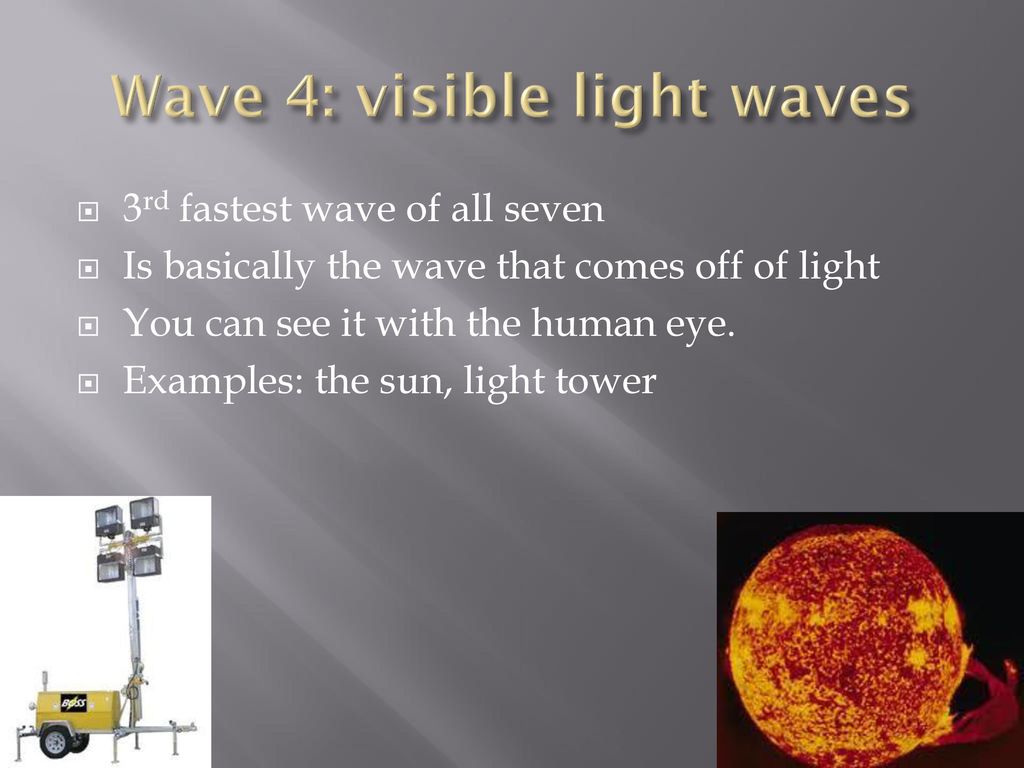 Wave 4: visible light waves